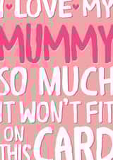 Funny Mother's Day Card - So Much It Won't Fit created by Wink Design - Michelle Roberts
