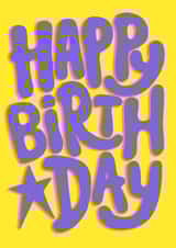 Colourful bold Happy Birthday Card created by Brand13