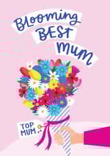 Pretty Mother's Day Card - Flowers - Bouquet - Top Mum created by Jane Katherine Houghton