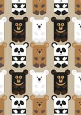 Cute bear card for all occasions. created by Charlotte Jay