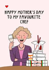 Funny Mother’s Day card - for your mum who hates cooking created by Hello Hatty