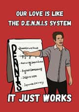 Funny Valentines Card - Always Sunny In Philadelphia - Dennis System created by Kick & Sniff