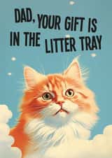 Funny Father's Day Card - From the Cat created by kissmekwik