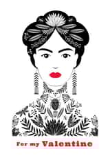 Tattooed Lady For My Valentine Card created by Maggie Magoo Designs