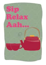 Thoughtful card for busy mum - Sip Relax Aah... created by @Art_by_Pruthvi