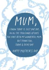 Heartfelt Mother's Day Card - Wonderful Mum created by Sweetlove Press