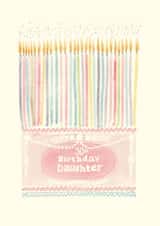 Vintage pretty cake 30th birthday card for daughter created by Libby Howker