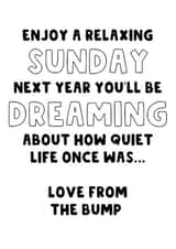 Funny Mother's Day Card - From the Bump created by The Blunt Badger