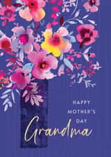 Traditional Mother's Day Card - Grandma - Painted Flowers created by Rebecca Prinn
