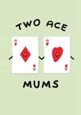 Cute Funny Lesbian Couple Anniversary Mother's Day Card - For Two Mums - LGBTQ+ created by I AM A