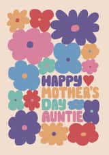 Floral Auntie Mother's Day Card - Boho Flowers created by Frankie Jackson