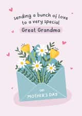 Heartfelt Mother's Day Card - Great Grandma - A Bunch of Love created by Fliss Muir