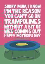 Cheeky Mother's Day Card - Mum - Wee coming out! created by Pickled Prints