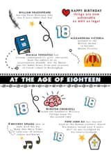 Fun Trivia Birthday card - for 18th birthday created by Afewhometruths