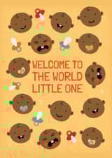 Cute New Baby Card - Welcome to the World created by AbiGoLucky