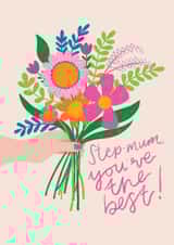 Pretty Mother's Day Card - Stepmum - Flower Bouquet created by Hollie McManus Illustration