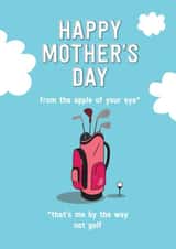 Funny Mothers Day Card - Golf created by Silly Prints