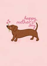 Cute Mother's Day Card - Sausage Dog created by Alice Piper