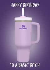 Funny Birthday Card - Basic Stanley created by Pink + Pip