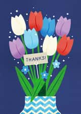 Pretty Thank You Card - Bouquet of Thanks created by TM Stationery
