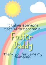 Cute Thank You Card - Foster Daddy created by Becky Grainger