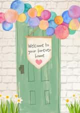 Cute Adoption Card - Welcome to your forever home created by Becky Grainger