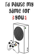 Funny gaming Valentine’s Day card- gamer anniversary card. X box created by Sneakysquid