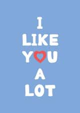 Funny Valentines card for those too scared to say I love you. created by Billy Claridge