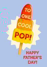 Happy Father's Day Card - To One Cool Pop - Retro created by Folio | Ian Owen