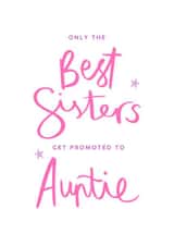 Cute Pregnancy Card - Sister Promoted to Auntie created by Seabird Studio