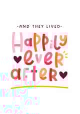 Cute Wedding Congratulations Card - Happily Ever After created by Joanne Hawker