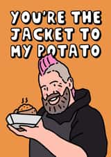 Cute Friendship and Love Card - Jacket Potato - Spudman Fans created by Hey Huns It's Nicole