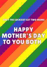Cute Mother’s Day card - for Mums - rainbow created by GawjusCards