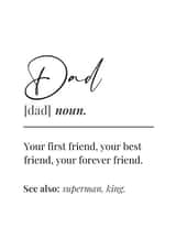 Cute Father's Day Card - Dad Definition created by Wishcraft Prints