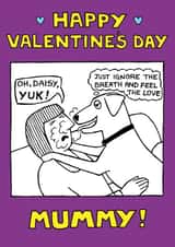 Funny Valentine's Day Card - Ignore the breath created by Off The Leash Cartoons by Rupert Fawcett