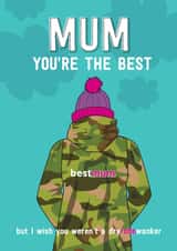 Funny Mother's day card - for your dryrobe loving Mum created by Silly Prints