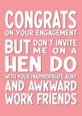Engagement - Rude and Funny - Hen Do created by fyou cards