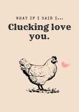 Cute Chicken Love Card created by Isa Gonzalez