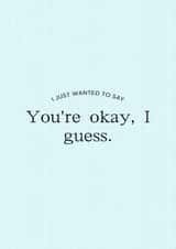 Cute minimalistic rude card. created by Isa Gonzalez