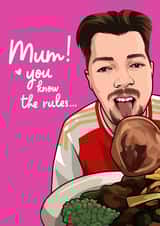 Funny Beavo Mother's Day Card - You Know the Rules! created by All Things Banter