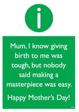 Funny Mother's Day - Making a Masterpiece created by Brainbox Candy