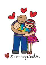 Cute celebration card for new Grandparents created by Boopino