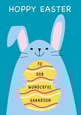 Cute Easter Bunny Card - to our wonderful Grandson created by Paper Heart Designs
