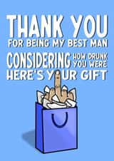Thank you - Best Man - Middle Finger Gift Bag created by fyou cards