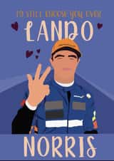 Cute Anniversary Card - F1 - Lando Norris created by Mollie & Jo Designs