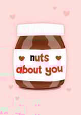 Cute Anniversary Card - Nuts About You - Nutella created by Sydney Jo Designs