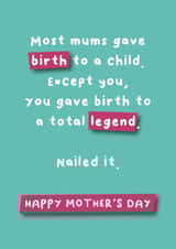 Mother's Day - Total Legend Card - Nailed it created by Hartfelt Designs