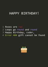 Happy birthday developer card! created by iammatthewbirch