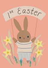 Cute First Easter Card - Bunny Rabbit created by Vicky Carpenter