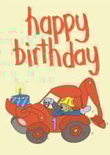 Cute 1st birthday card created by AK Designs